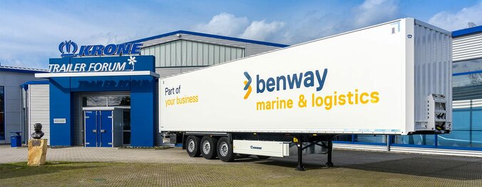 [Translate to EN:] Krone beliefert Benway Marine & Logistics